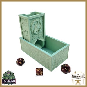Folding Dice Tower For RPG TTRPG DnD - Dragon