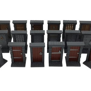 Medieval Doors - Fantasy Tabletop Board Games RPG TTPRG - Set of 18