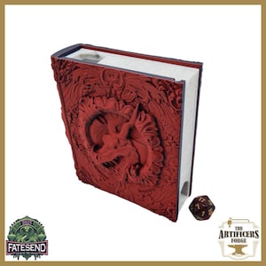 Dice Tower | Dice Tray | Dice Storage For RPG TTRPG DnD - Dragon Tome