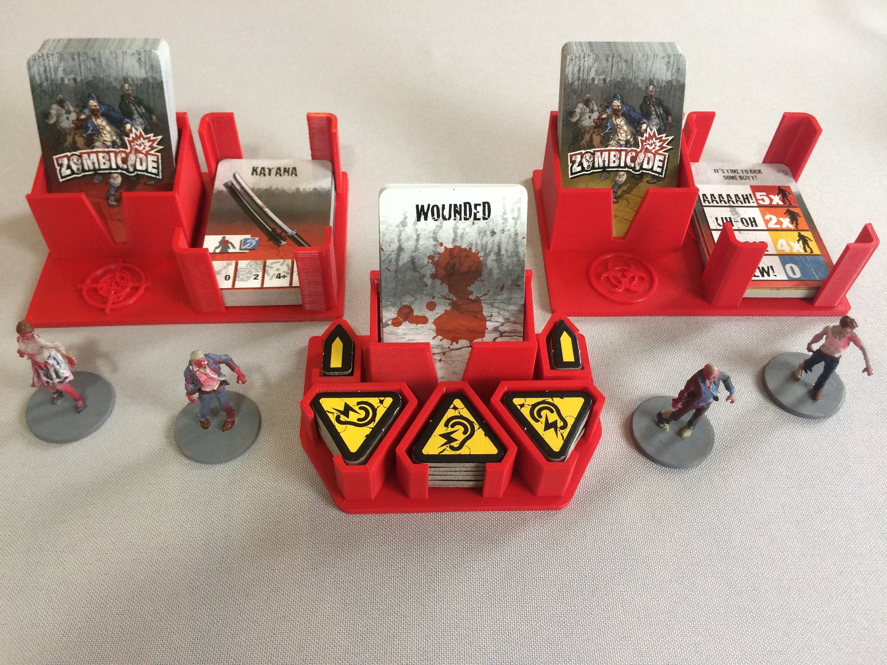 Zombicide Card & Counter Holders and Draw Decks Set Of 3 Etsy