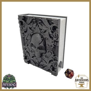 Würfelturm | Würfelschale | Würfelaufbewahrung für RPG TTRPG DnD - Death Magic Tome