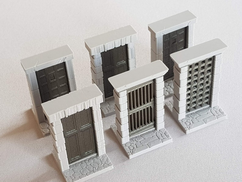 3d Hinged Doors For Fantasy Board Tabletop Games Etsy