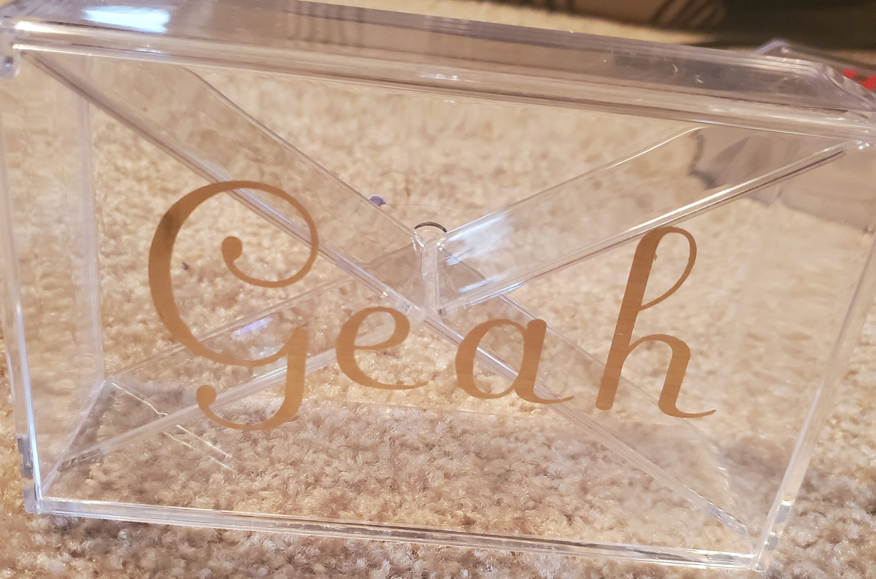 Personalized Acrylic Clear Favor Box Gift Party Favors Etsy.de