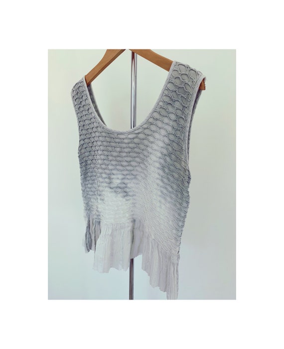Vintage 70s Tie Dye Cotton Tank Vest Top