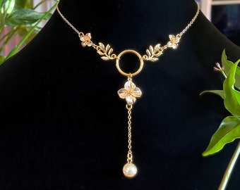Pearl Fairy Necklace, Hypoallergenic, Fairy Jewelry