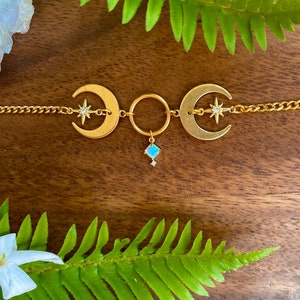 Celestial Opal Choker, Fairy Jewelry