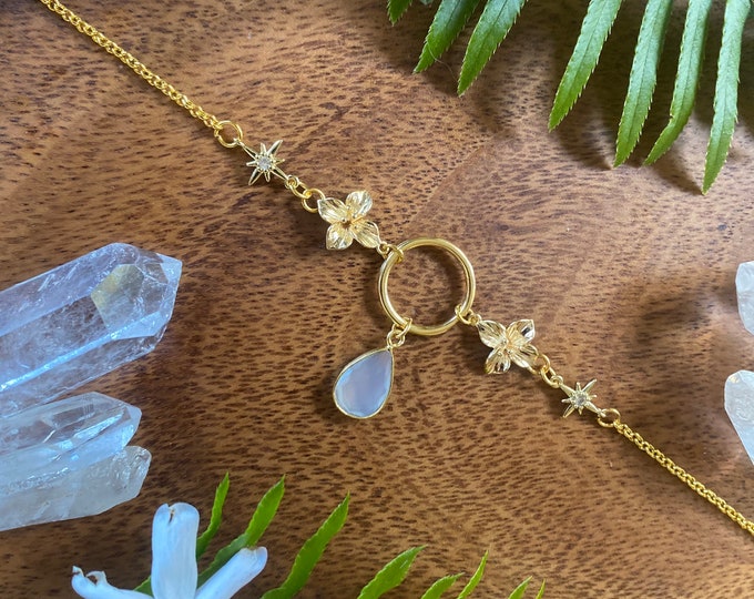 Fairy Moonstone Choker, Hypoallergenic, Fairy Necklace