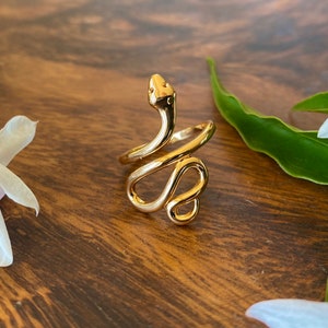 Kundalini Snake Ring, Hypoallergenic, Wanderlust Jewelry