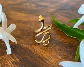 Kundalini Snake Ring, Hypoallergenic, Wanderlust Jewelry