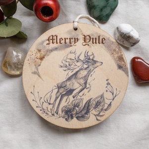 Winter Solstice Ornament, Yule decor, Merry yule, pagan ornaments, Christmas Decoration