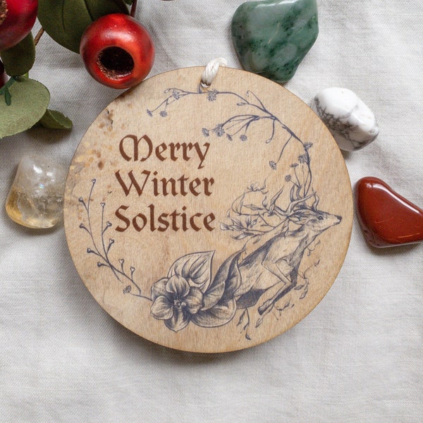 Winter Solstice Ornament, Yule decor, pagan ornaments, Christmas Decoration