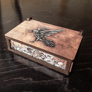 Tarot card box, witch box, tarot deck holder, oracle deck, Christmas gift