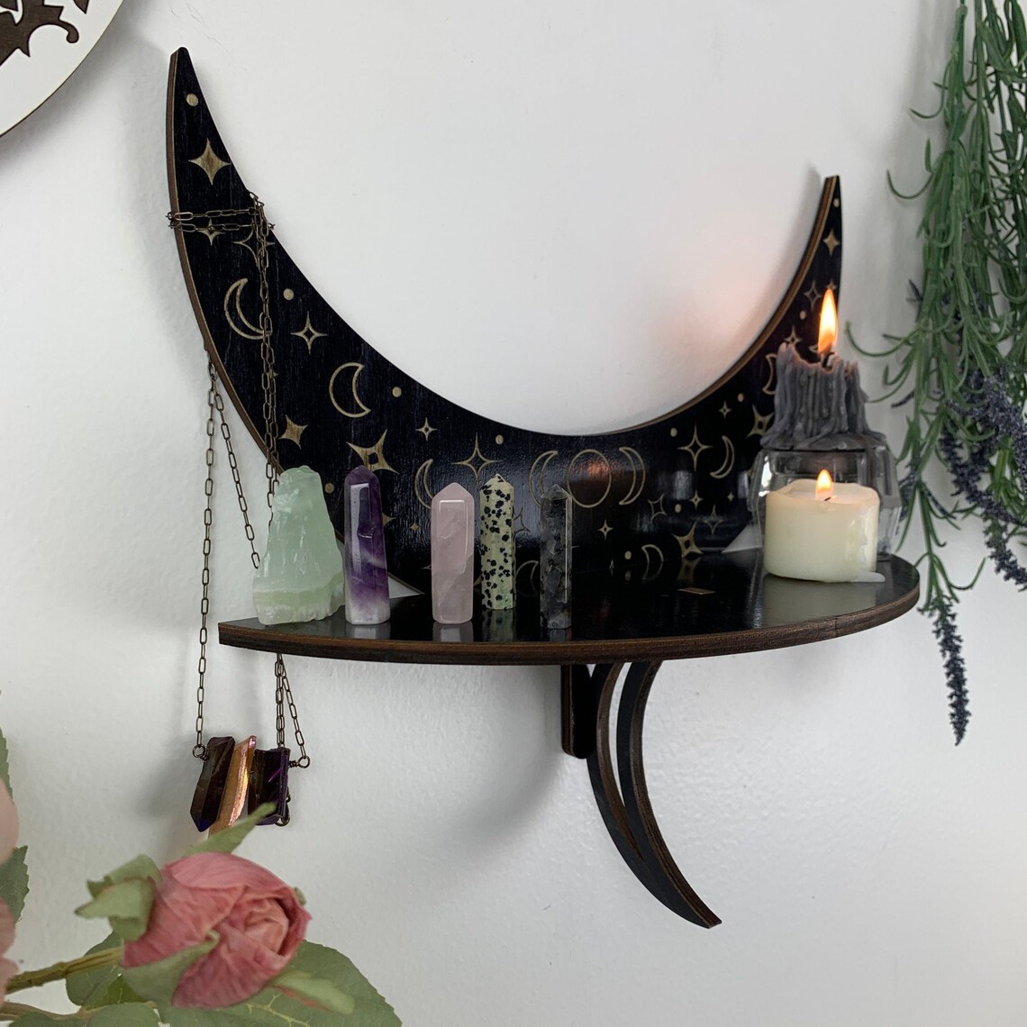Witch shelf wiccan Shelf wiccan decor Altar shelf Etsy