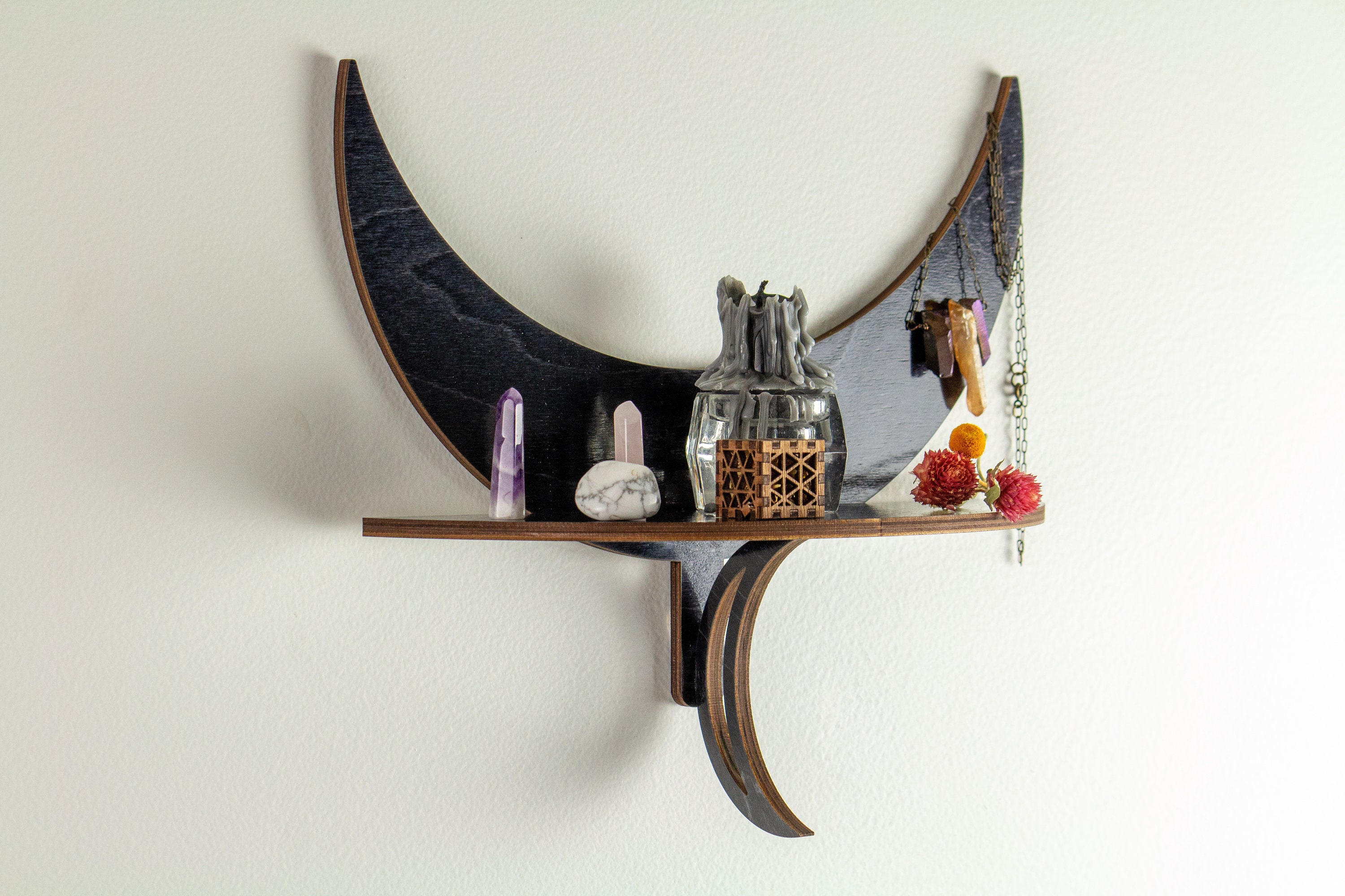 Witch shelf wiccan Shelf Wiccan decor Altar shelf 3moon | Etsy
