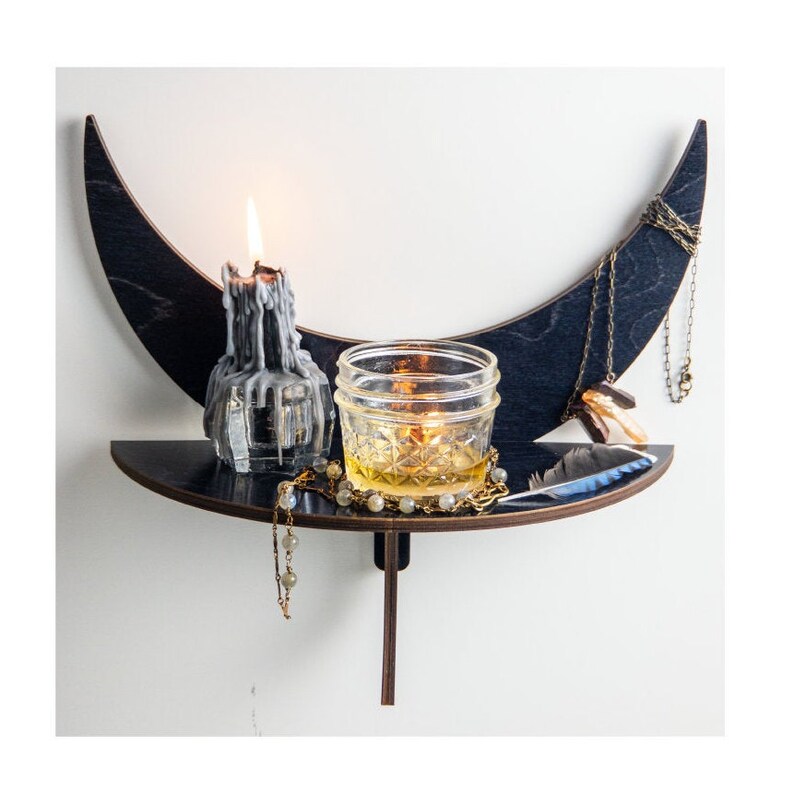 Witch Shelf Wiccan Shelf Wiccan Decor Altar Shelf 3moon Etsy