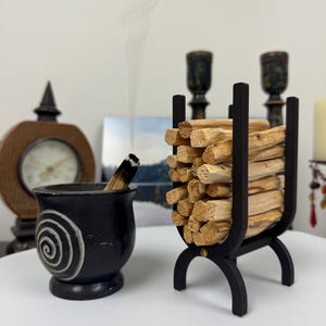 Palo Santo Holder: Meditation Incense Burner for Crystals, Smudging & Spiritual Cleansing