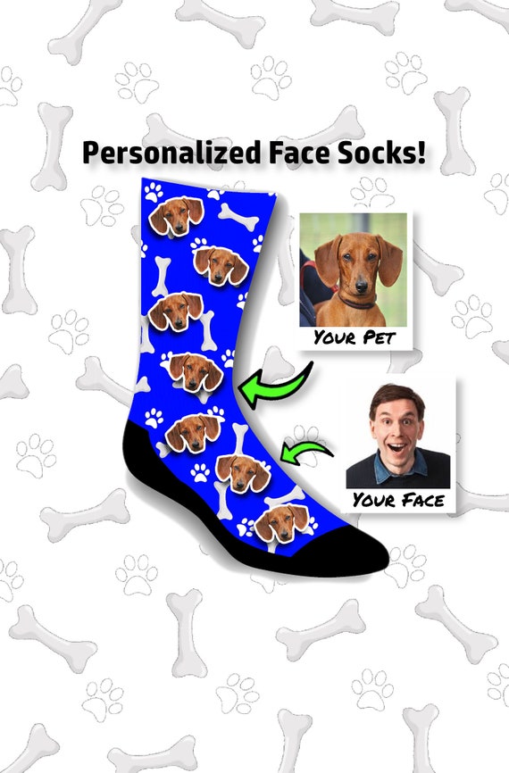 etsy dog face socks
