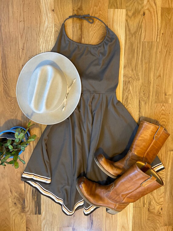 1970’s vintage halter wrap dress