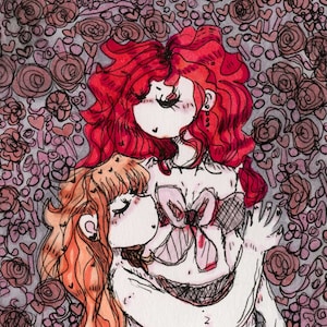 Sapphic Lovers A5 holografische print