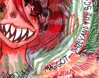 Maggot - Dazey & The Scouts A5 Holographic Print