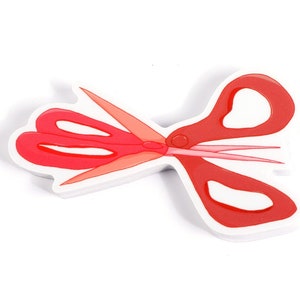 3.5” Scissor Clear Stickers