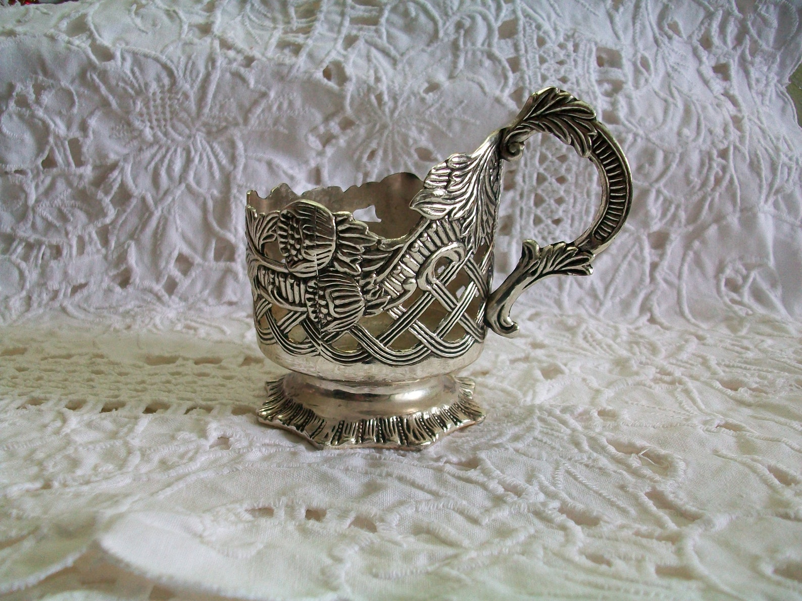 Vintage Tea Glass Holder Vintage Metal glass holder Retro Etsy
