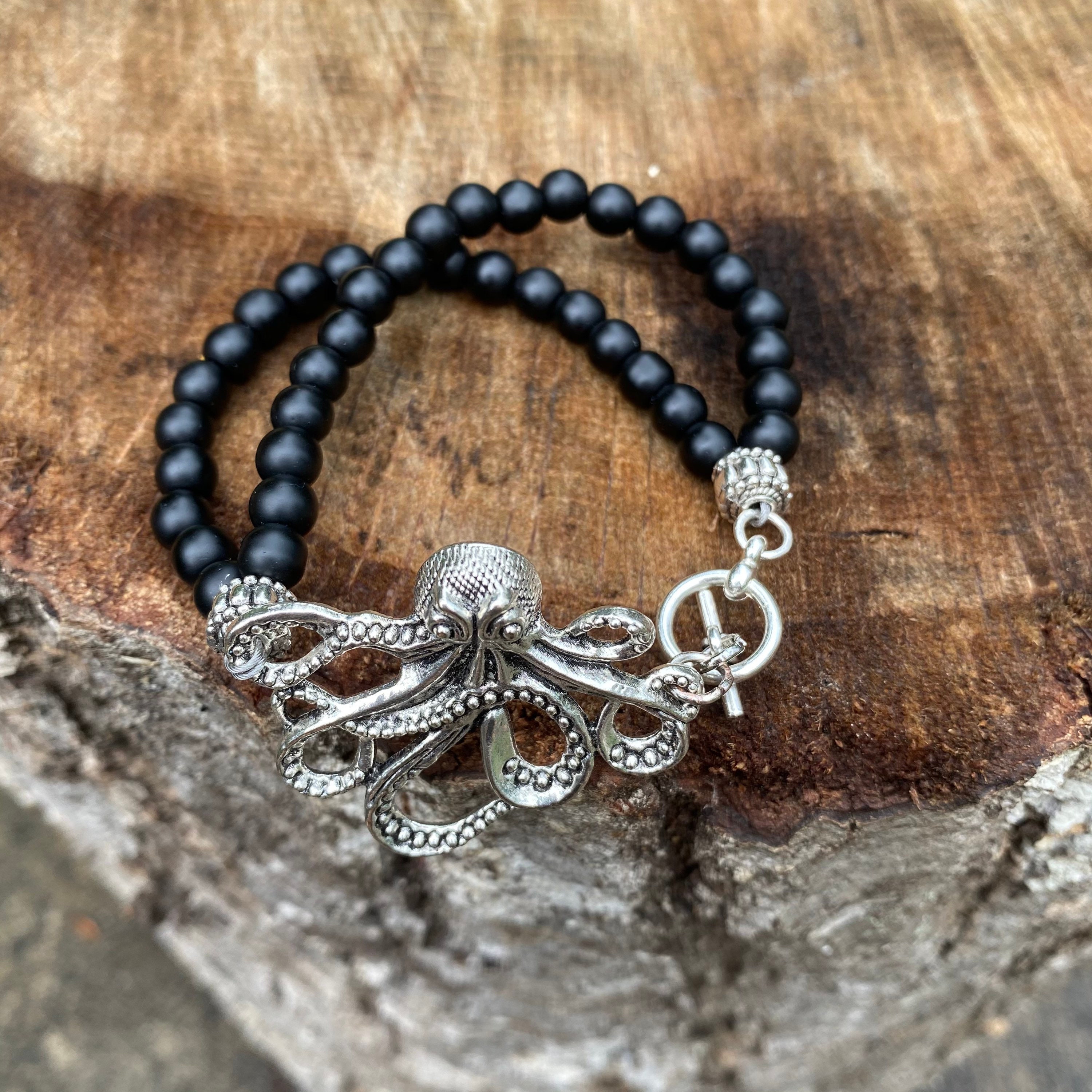 Pulsera de pulpo / Pulsera de tentáculo Kraken / Joyería Etsy