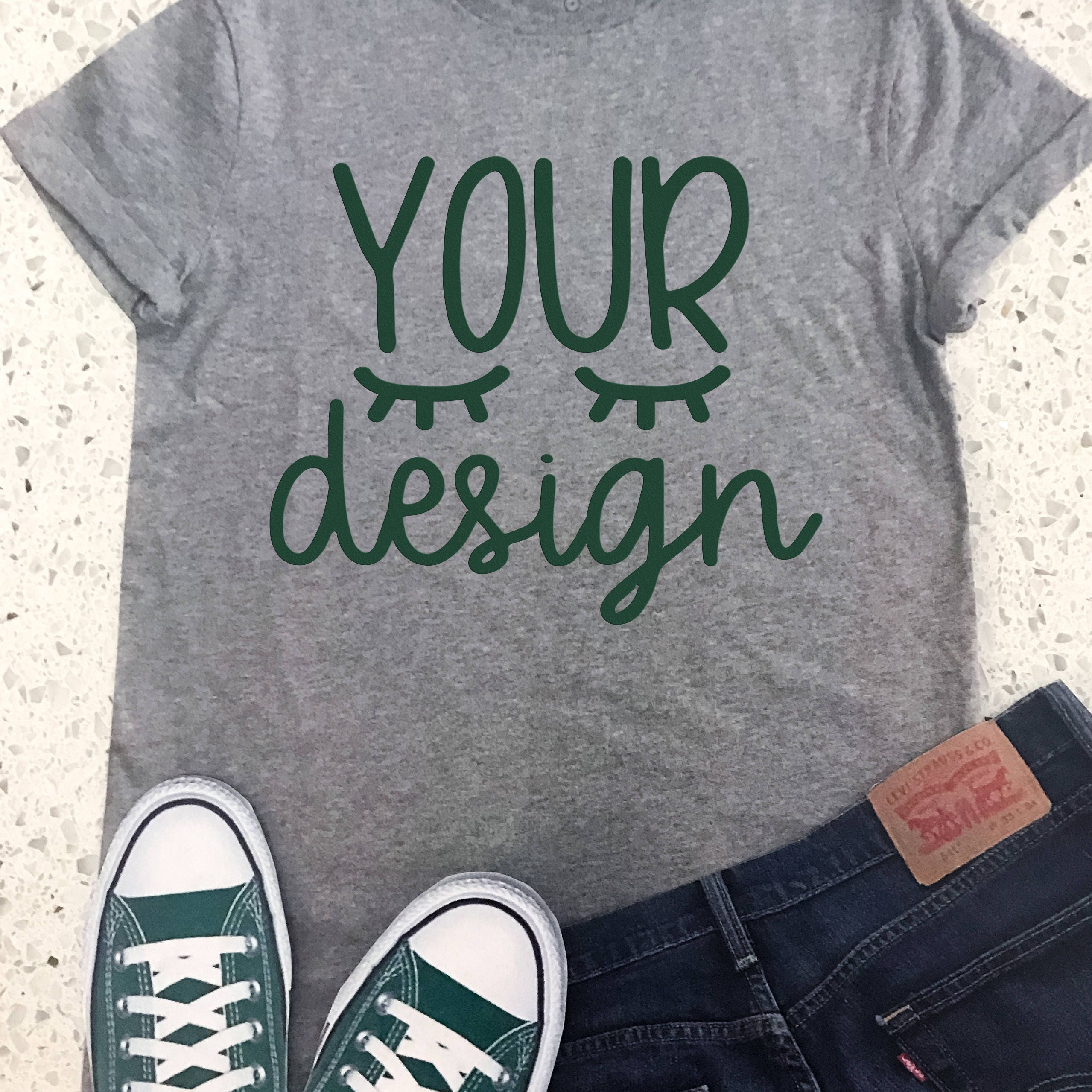 Download mock up gray tshirt gray T-shirt your design here mock-up ...