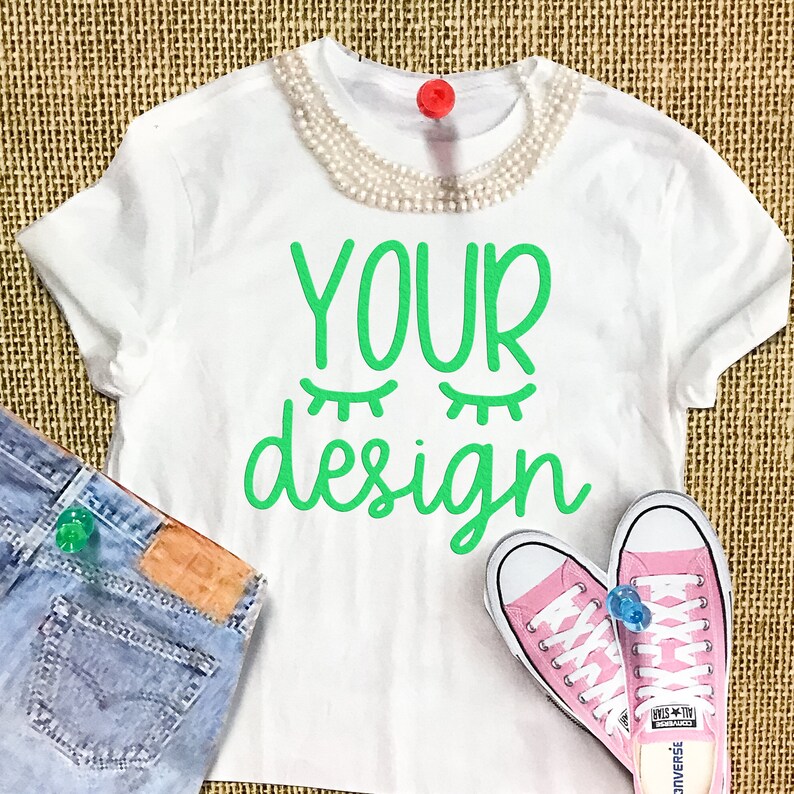 Bulletin Board Scrapbook Mockup White T-shirt Your Design | Etsy