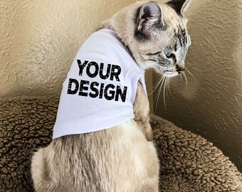 cst tshirt, cat model, tabby cat, white T-shirt, mock-up, mockup, recommended by shorts and lemons for svg files, jpeg digital file