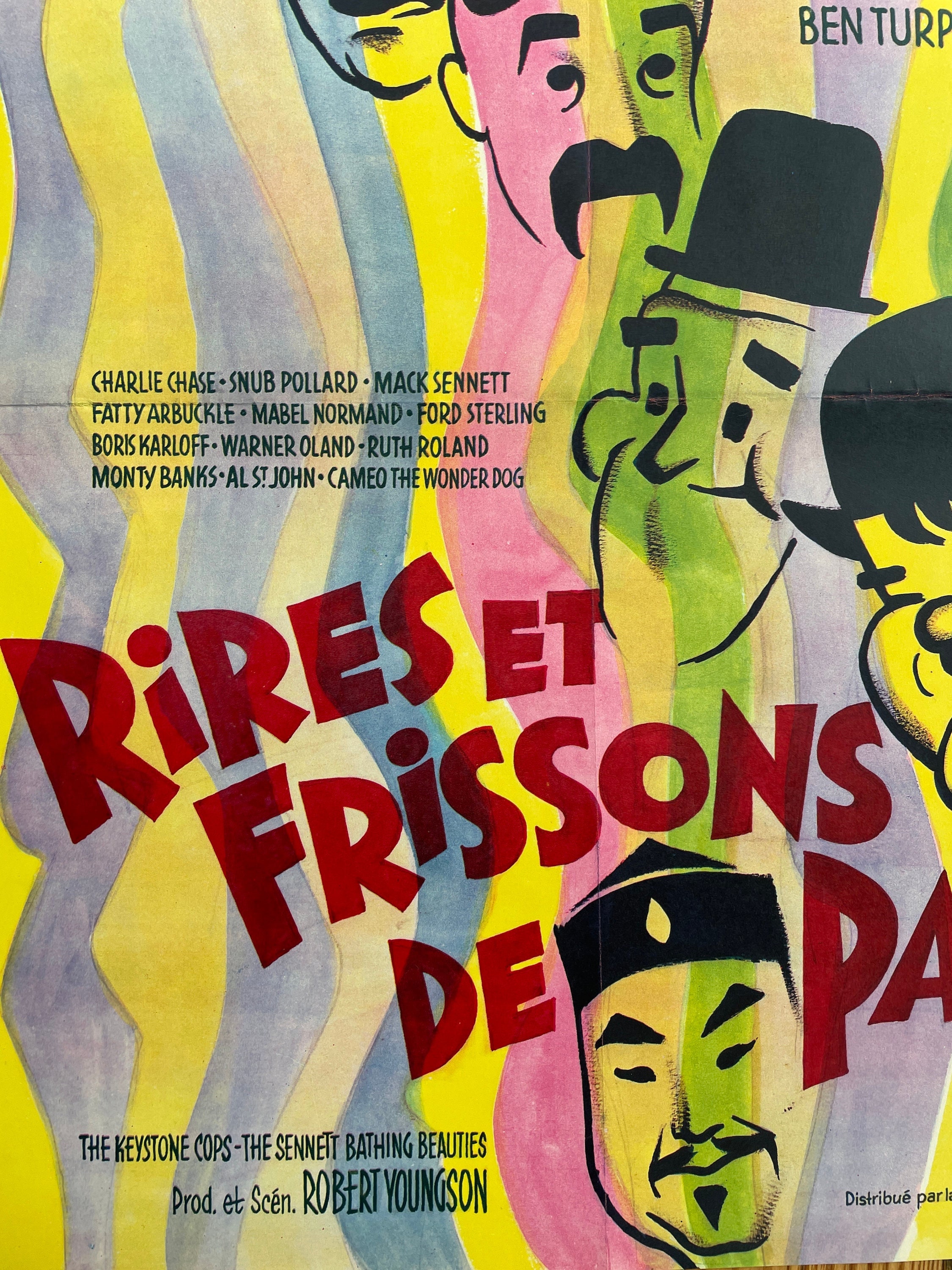 Papa De Movie Youngson Poster Et Frissons Robert Etsy Rires - Poster Original Vintage Collectible 50x40 1961