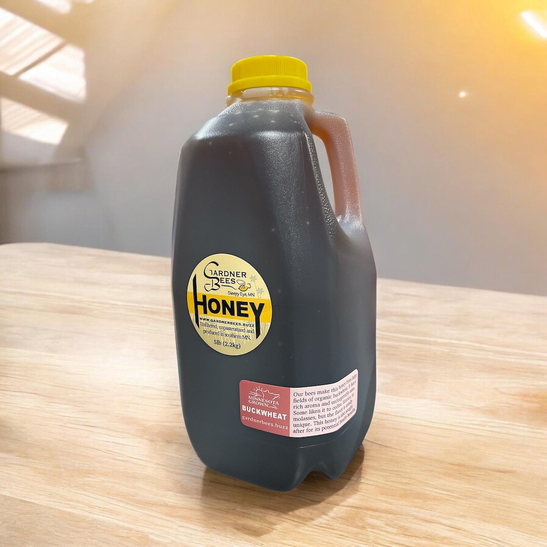 Buckwheat Honey - 5lb Jug - Minnesota Pure Raw Honey - BPA Free Jug - Etsy