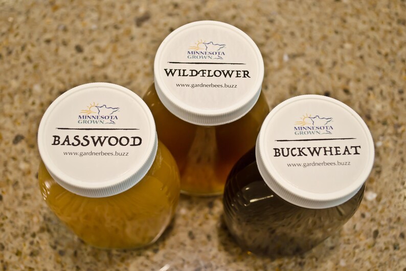 Buckwheat Honey 1lb Glass Jar Minnesota Pure Raw Etsy