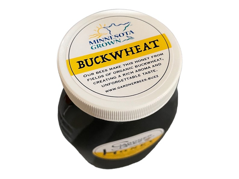 Buckwheat Honey 1lb Glass Jar Minnesota Pure Raw Etsy