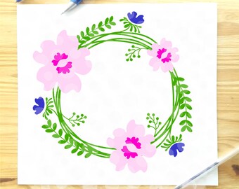 Download Floral swag svg | Etsy