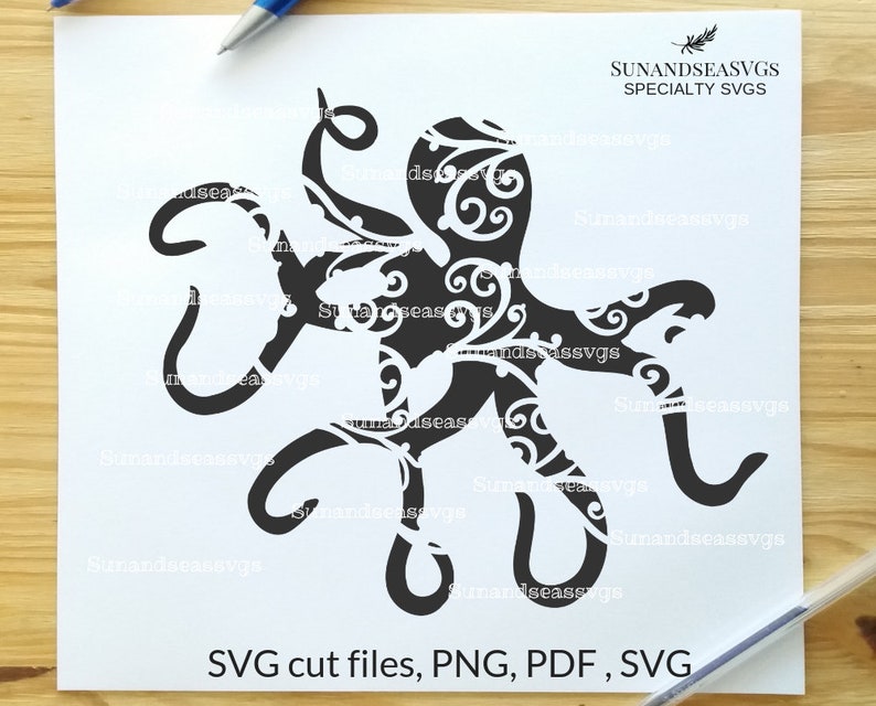 Download Card Making Stationery Materials Svg Cut Files Sealife Svg Octopus Svg File Cut Files For Vinyl Silhouette Beach Cut File Cricut Cut File Octopus Svg Summer Svg