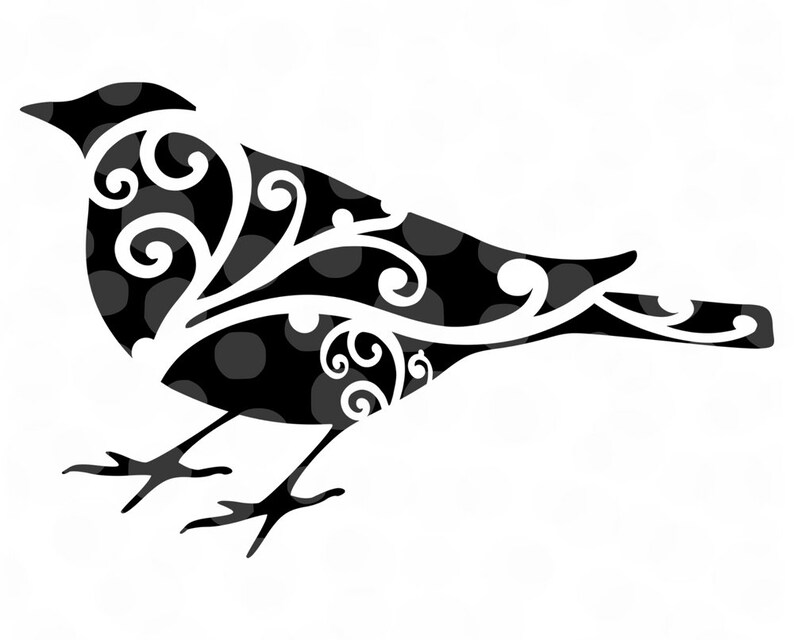 Download American Robin svg cut file Robin silhouette Bird svg | Etsy