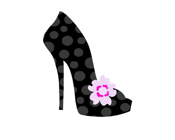 Download shoe svg high heel svg stiletto silhouette high heel | Etsy