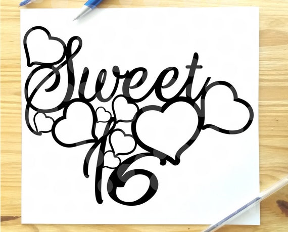 Download Sweet 16 birthday svg 16th Birthday SVG 16th Birthday cut ...