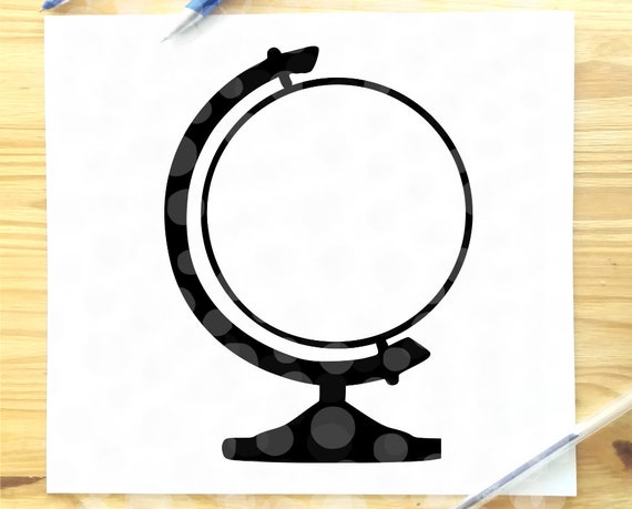 Globe svg globe silhouette world globe svg earth svg globe | Etsy