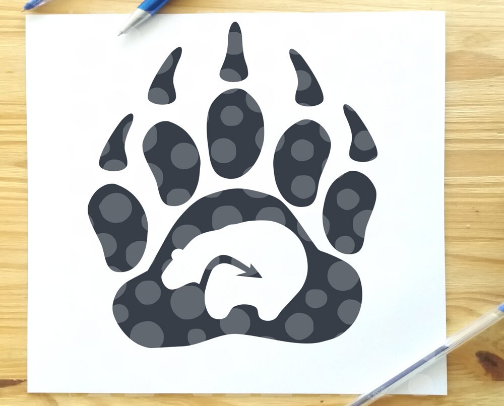 Download Bear Paw SVG Bear Paw Print svg Bear paw southwestern | Etsy