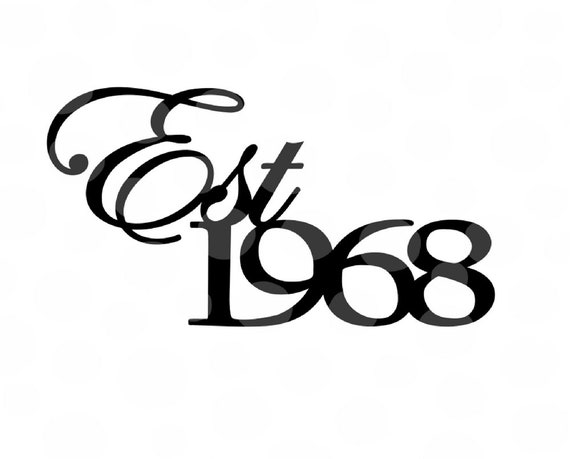 Download 50th Birthday svg Est. 1968 svg 50th birthday sayings 50 | Etsy