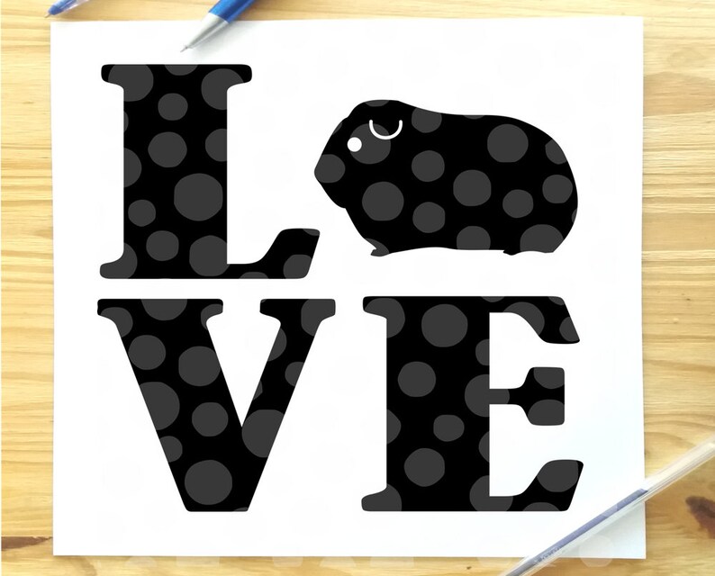 Download Guinea Pig Love svg guinea pig svg cavies cavy svg file | Etsy
