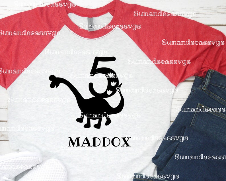 Download 5th Birthday svg Five Dinosaur svg 5th birthday party age ...