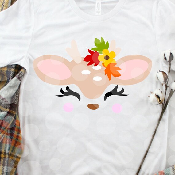 Download Fawn svg fawn with eyelashes svg fawn face svg baby deer ...