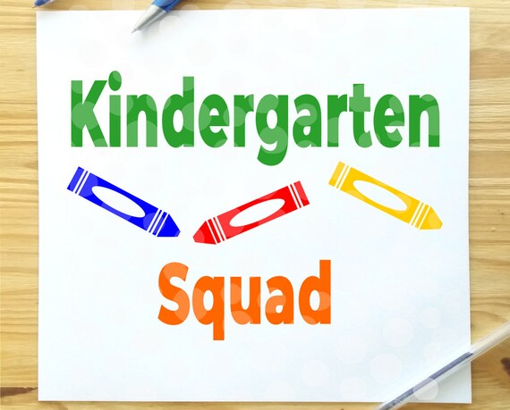 Download Free Kindergarten Svg Kindergarten Squad Svg School Svg Back To Etsy SVG Cut Files