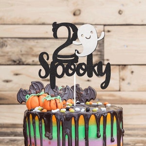 Two Spooky Cake Topper | Halloween Cake Topper | Birthday Cake Topper | Spooky 2nd Birthday Cake Topper | 2 Spooky Birthday Cake Topper