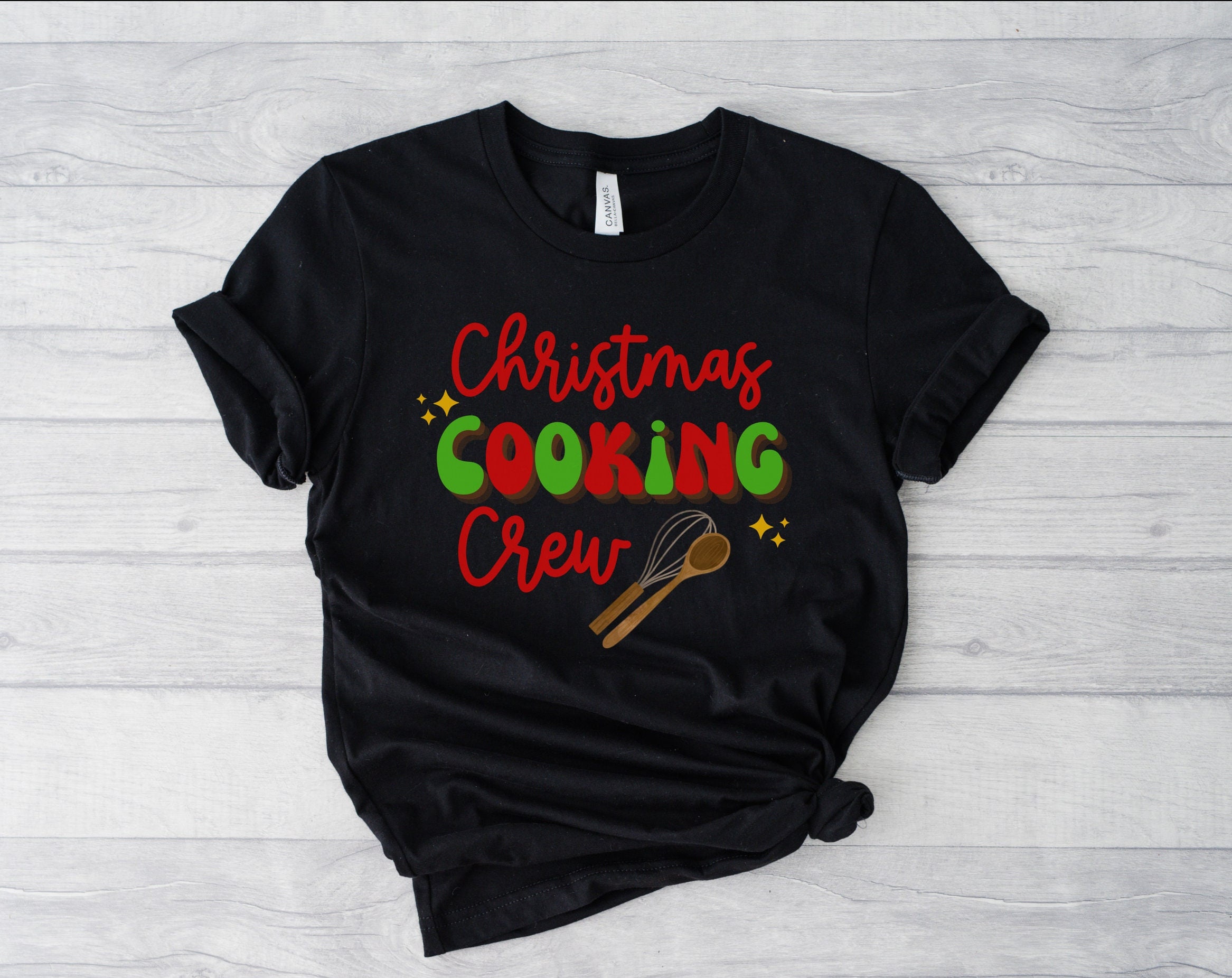 Cooking T-shirt Cute Christmas Crew Group - Baking Jersey Etsy Holiday Cookie Shirt Tee Gift Crew Unisex Hostess Christmas