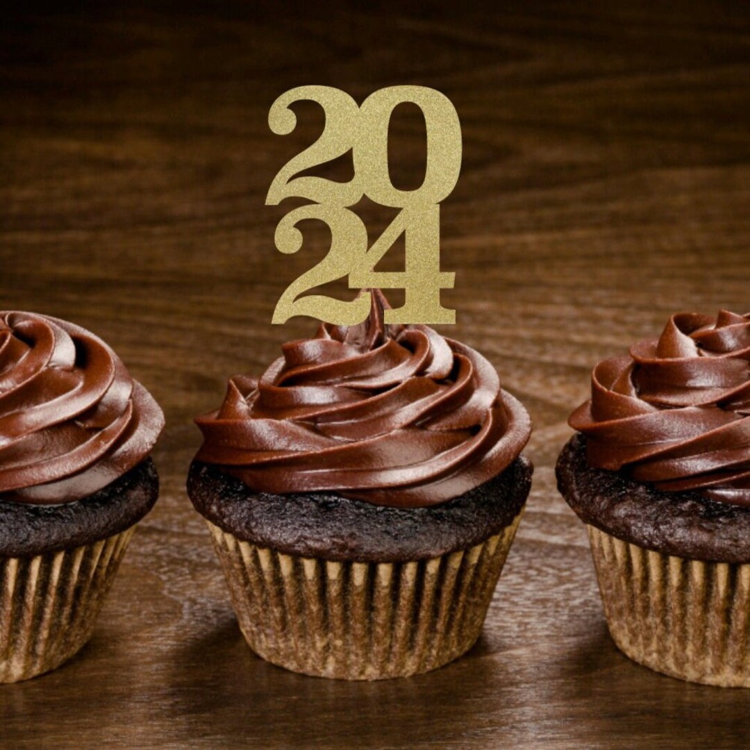 2024 Cupcake Toppers Graduation Cupcake Toppers Class of 2024