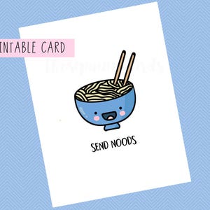 Send Noods | Valentines Card, Anniversary Card, Funny Card, Puns Card, Puns, Love Card, Pun, Joke, Funny, Cute, for him, Valentines Day,